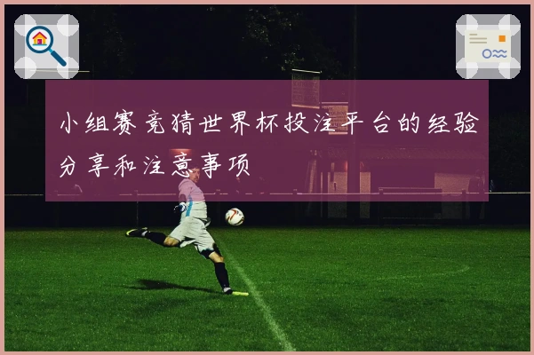 小组赛竞猜世界杯投注平台的经验分享和注意事项